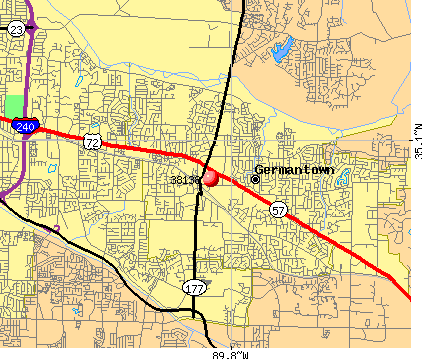 Germantown tn map