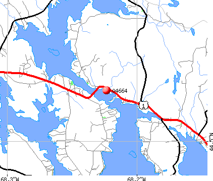 Sullivan, ME (04664) map