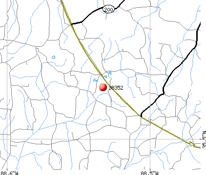 Luray, TN (38352) map
