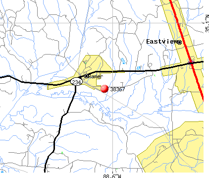 Ramer, TN (38367) map