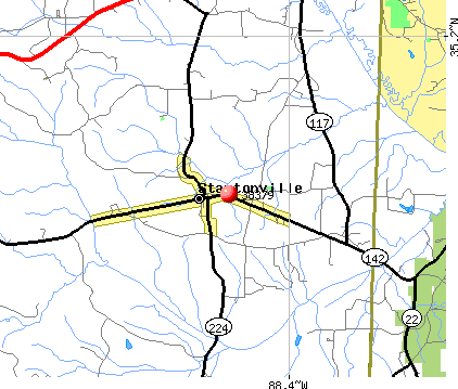 Stantonville, TN (38379) map