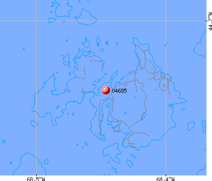 Swans Island, ME (04685) map