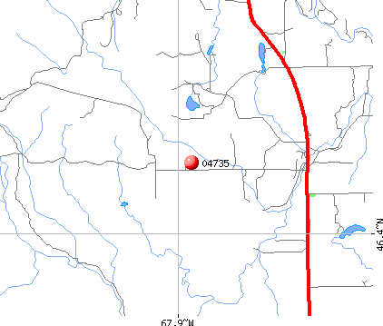 Bridgewater, ME (04735) map