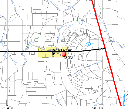 Schlater, MS (38952) map