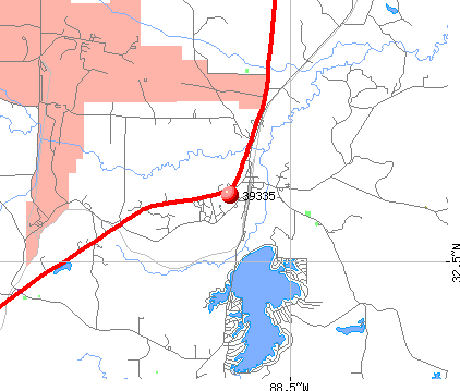 Meridian Station, MS (39335) map