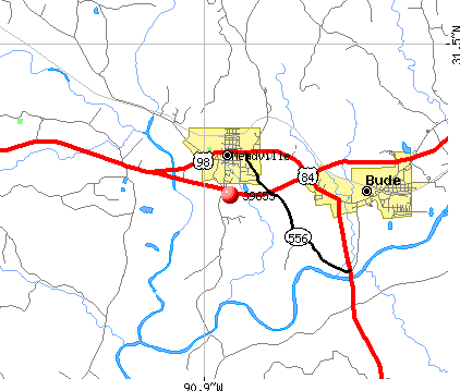 Meadville, MS (39653) map