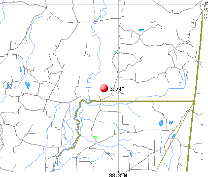Caledonia, MS (39740) map