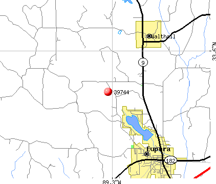 Eupora, MS (39744) map