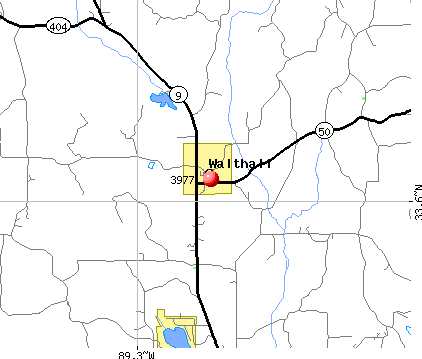 Walthall, MS (39771) map