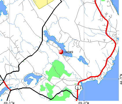 Lincolnville, ME (04849) map