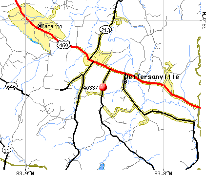 Jeffersonville, KY (40337) map