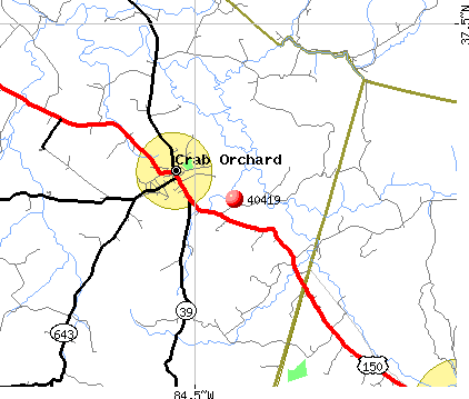 Crab Orchard, KY (40419) map