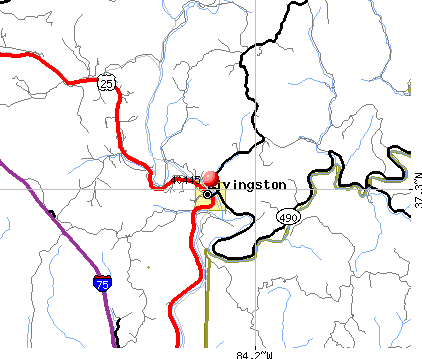 Livingston, KY (40445) map