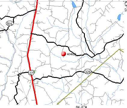 Waynesburg, KY (40489) map