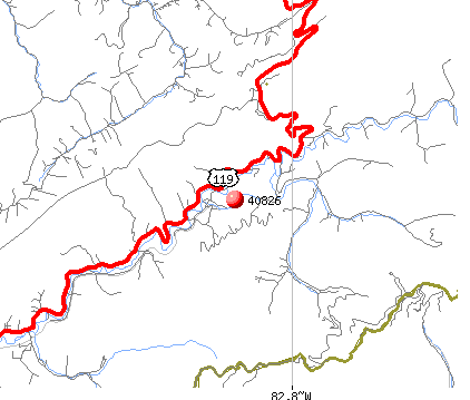 Eolia, KY (40826) map