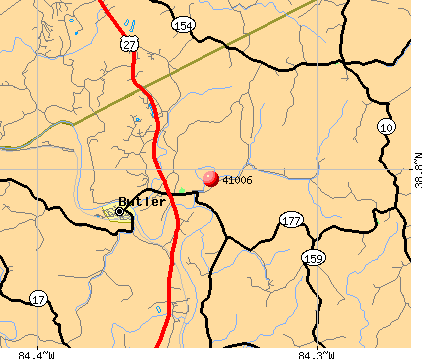 Butler, KY (41006) map
