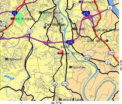 Latonia Lakes, KY (41015) map