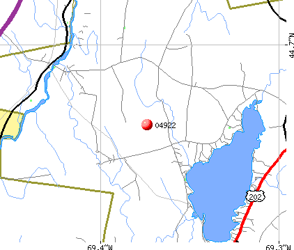 Burnham, ME (04922) map