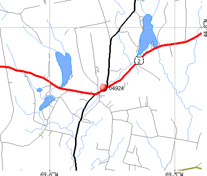 Canaan, ME (04924) map
