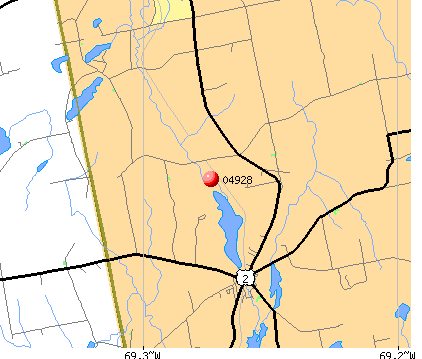 Corinna, ME (04928) map