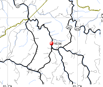 Dice, KY (41736) map