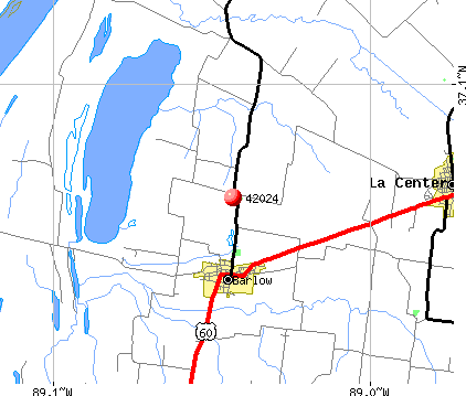 Barlow, KY (42024) map