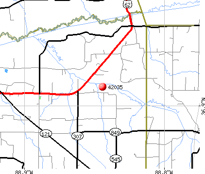 Cunningham, KY (42035) map