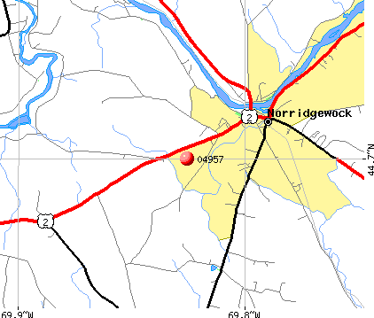 Norridgewock, ME (04957) map