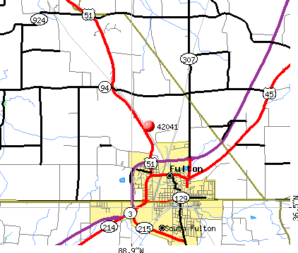 Fulton, KY (42041) map