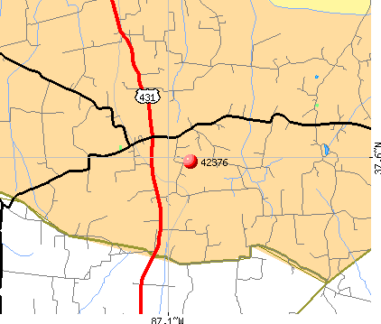 Masonville, KY (42376) map