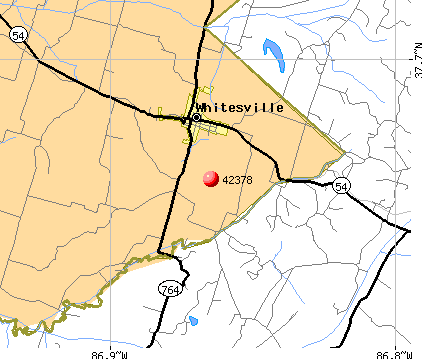 Whitesville, KY (42378) map