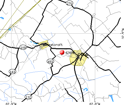 Clay, KY (42404) map