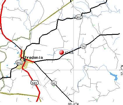 Fredonia, KY (42411) map