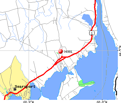 Stockton Springs, ME (04981) map