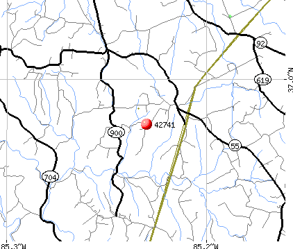 Glens Fork, KY (42741) map