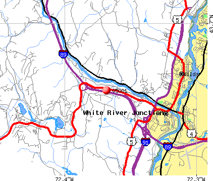 map of vermont rivers. White River Junction, VT