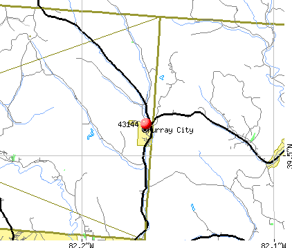 Murray City, OH (43144) map