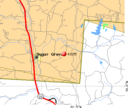 Sugar Grove, OH (43155) map