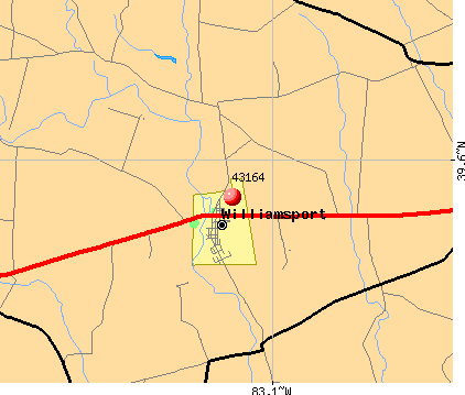 Williamsport, OH (43164) map