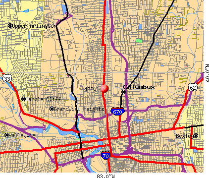 printable columbus ohio zip code map