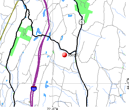 Brookfield, VT (05036) map