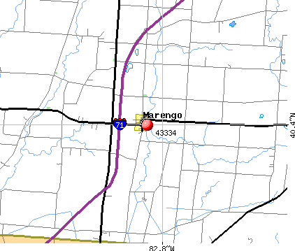 Marengo, OH (43334) map