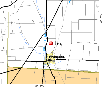 Prospect, OH (43342) map