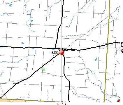 Sparta, OH (43350) map