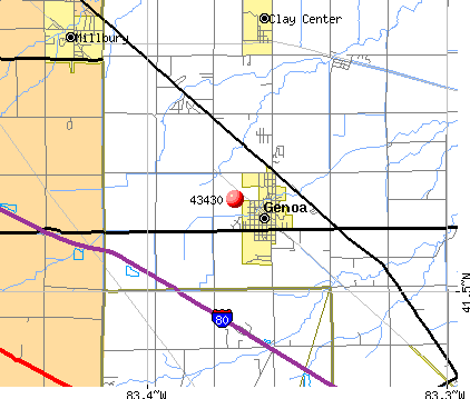 Genoa, OH (43430) map