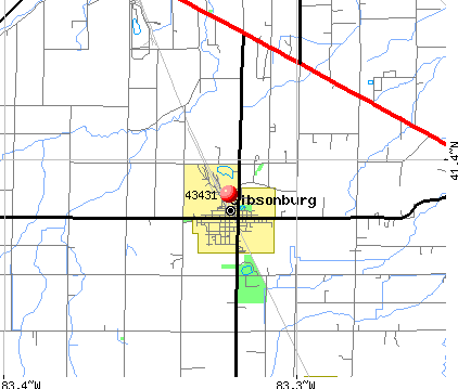 Gibsonburg, OH (43431) map