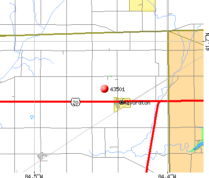 Alvordton, OH (43501) map