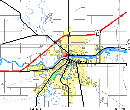 Defiance, OH (43512) map