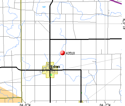 Edon, OH (43518) map