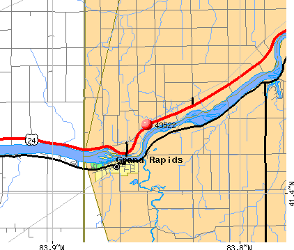 Grand Rapids, OH (43522) map